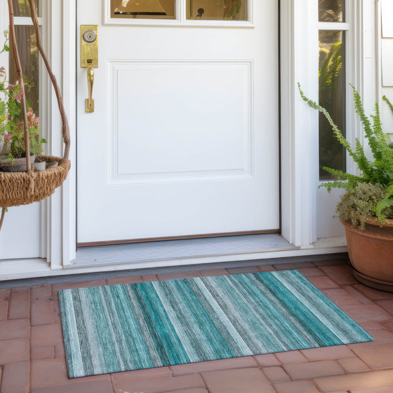 Tapis intérieur / extérieur Kinslee, Rectangle 1 pi 8 po x 2 pi 6 po