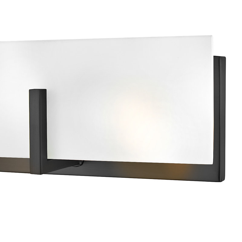 Meuble-lavabo moyen à quatre lumières Halbert, Noir