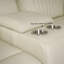 Ensemble de salon Emlin 7 pièces, 2 fauteuils inclinables électriques, canapé d'angle inclinable en cuir, appui-tête et soutien lombaire électriques.-797183104-804998165