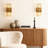 Linear 2-Lights Cooper Wall Sconce Dimmable Vanity Light Powder Room