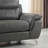 Chicago Genuine Leather Sofa, Dark Grey 79"-1905134656
