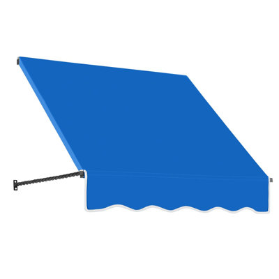 Awntech Santa Fe Acrylic Fabric Fixed Awning with Iron Rope Arms