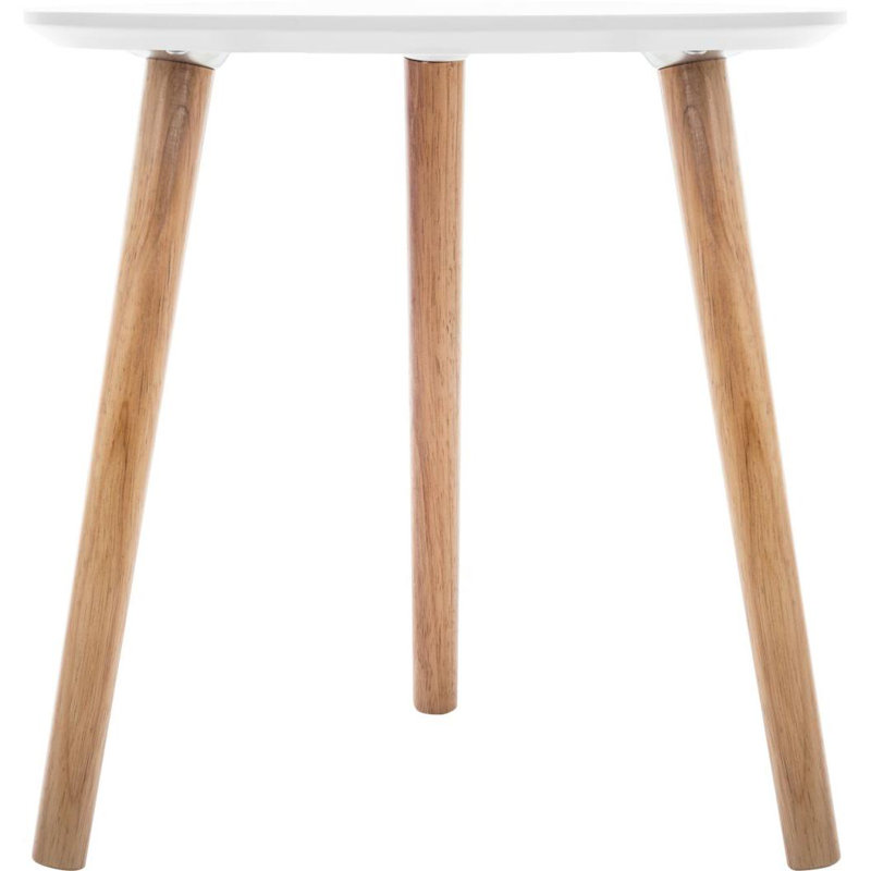 Mervin Three Leg Coffee Table, 45cm H x 100cm W x 100cm D, White
