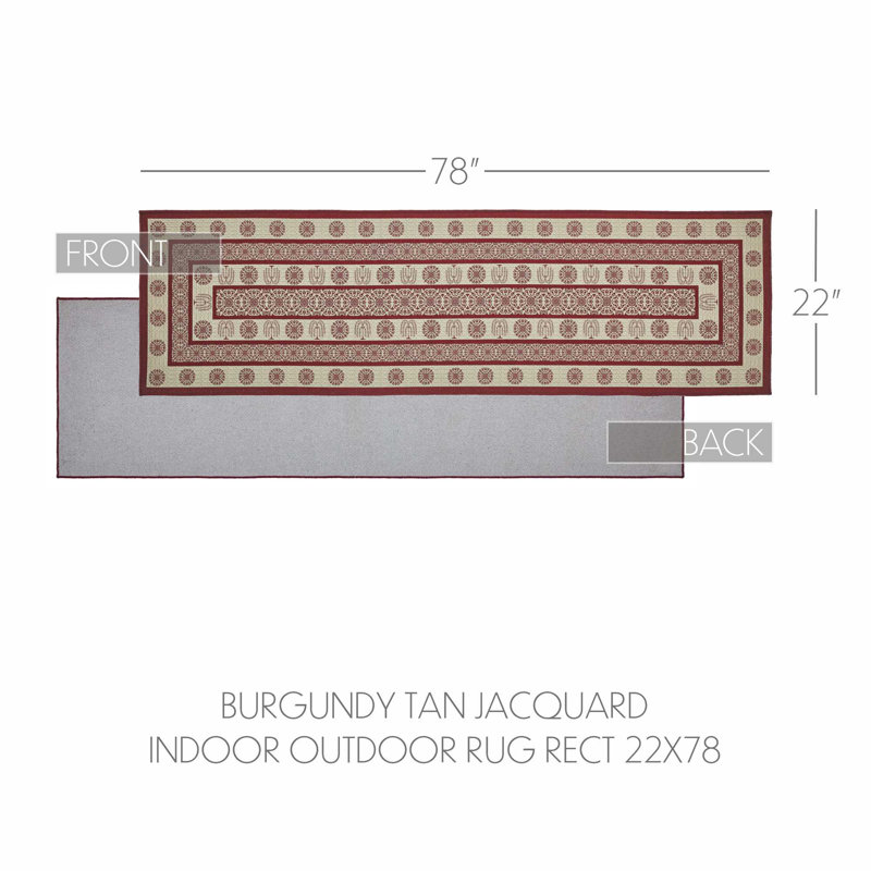 Tapis intérieur / extérieur Custom House avec envers antidérapant, Tapis de couloir 1 pi 10 po x 6 pi 6 po