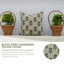 Coussin décoratif en lin naturel à motif de blocs Fabho Fabividine - 14 x 20-988527186-988513585