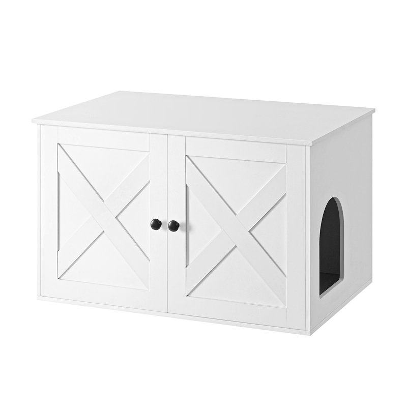 Litter Box Enclosure, White
