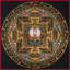 Chengrezig Golden Mandala (Brocadeless Thangka)