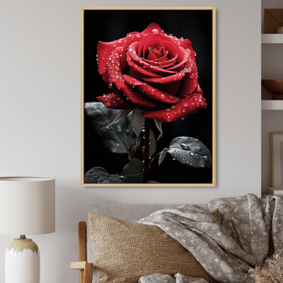Collyn - rouge, noir, rose, élégance IV - imprimé
