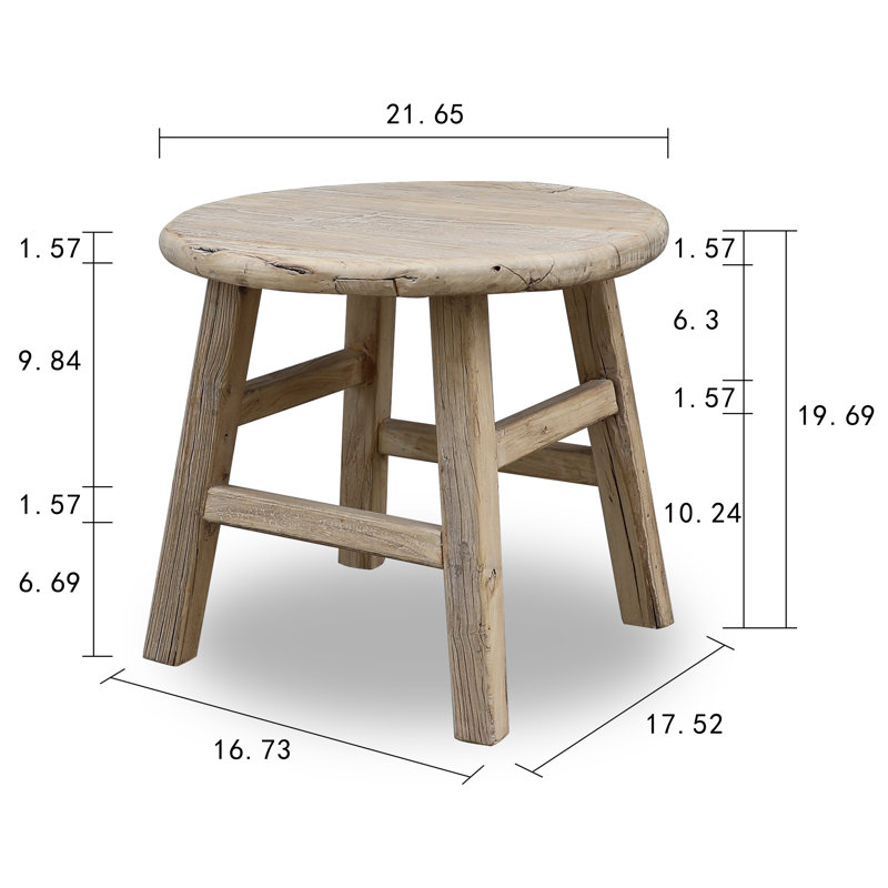 Solid Wood End Table