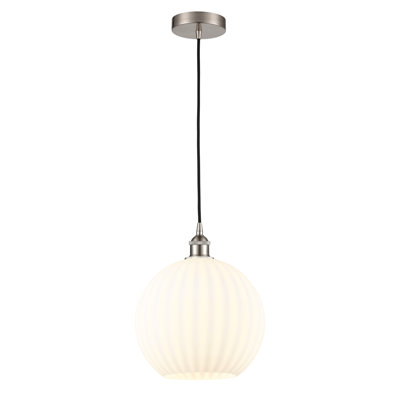 Mini-luminaire suspendu vénitien blanc 1 lumière Edison - 616-G1217