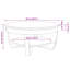 Table basse vidaXL Brun miel et noir