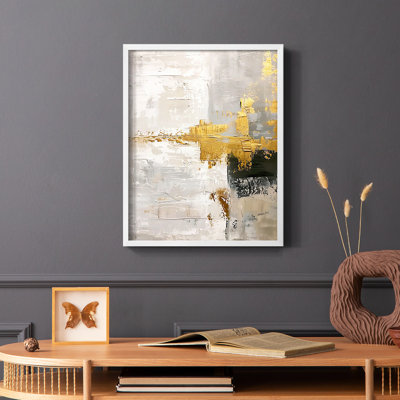 Série ABSTRACT CDLxxxvii - reproduction encadrée de qualité supérieure - prête à être accrochée - aucun clou requis