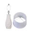 Lampe de table Sculpted Elegance - Céramique blanche - Ensemble de 2
