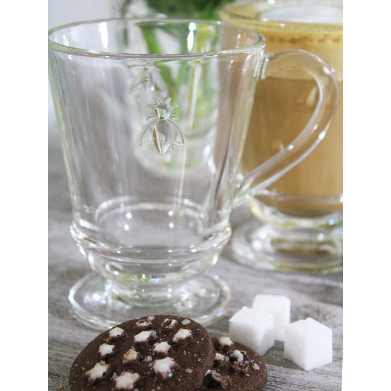 Napoleon Bee Glass Coffee Mug