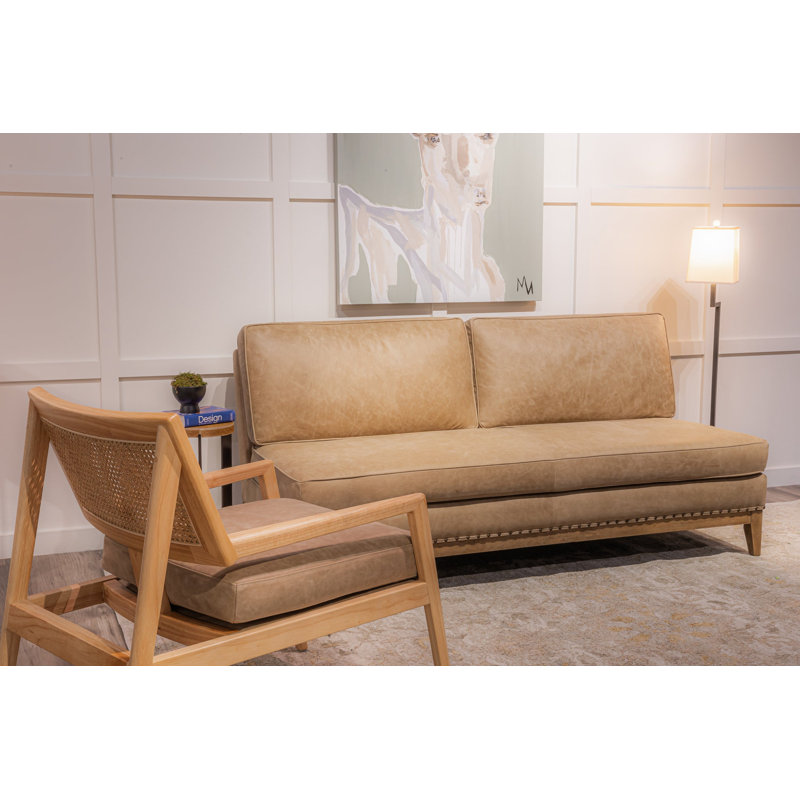 Bowery Loveseat in Collins Celadon, Ashland Pearl