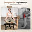 Ergonomic Cross Legged Chair, 360° Swivel Meditation Chair with Wheels, Height Adjustable Seat for ADHD, Strong Lumbar Support, Chic Home Office Furniture-1239315482