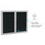 Panneau de lettre 2 portes, 48 po x 72 po gand-11139160-11139161-11139162