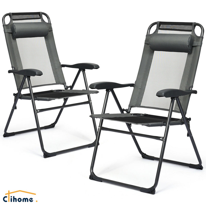 Folding Camping Chair, Black