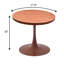 Table de salle à manger 27 po Hallett avec plateau en panneau de fibres à densité moyenne et base en acier-952580951-952580959