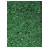 Art Hide Cowhide Area Rug in Green