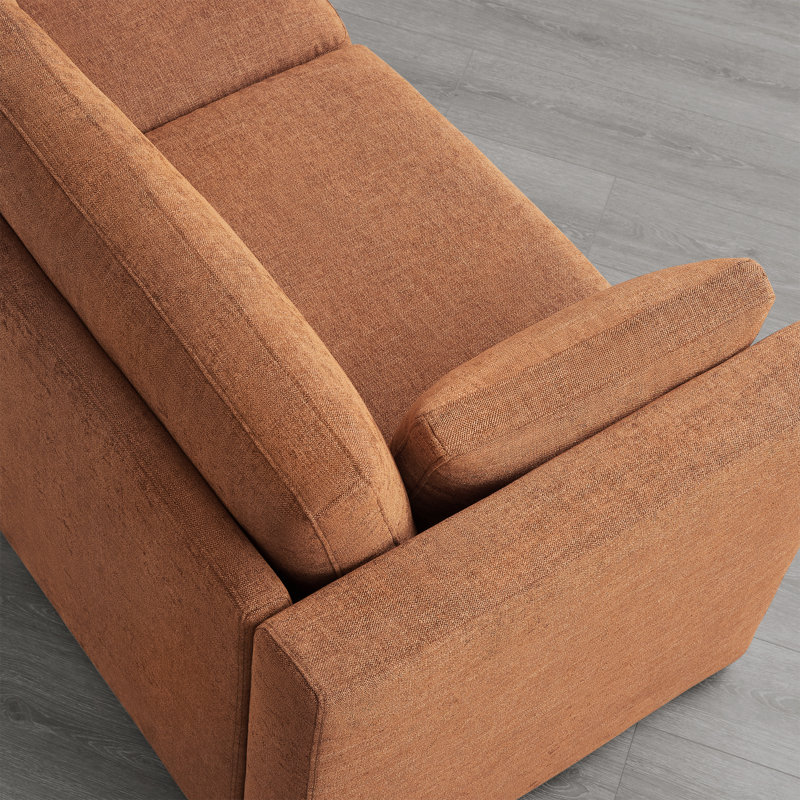 Canapé modulaire rembourré 5 pièces Winfree, Sergé terre cuite
