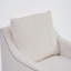 Chaise d'appoint pivotante avec fauteuil simple rembourré avec dossier pour le salon