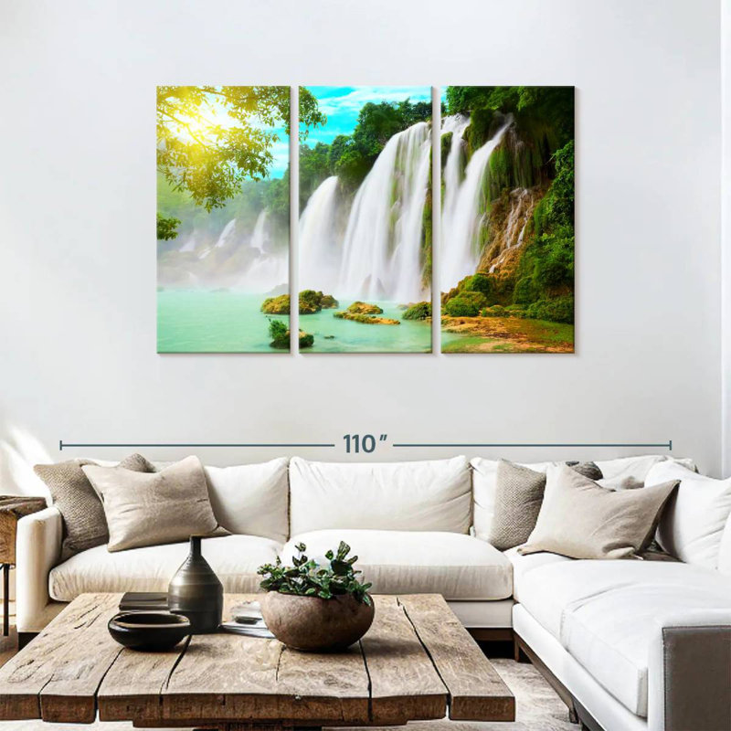 Alvord Detian Waterfalls, 48" H x 74" W