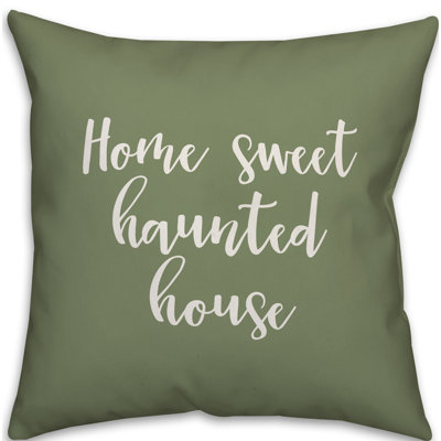  Housse et insert de coussin carré Home Sweet Haunted House