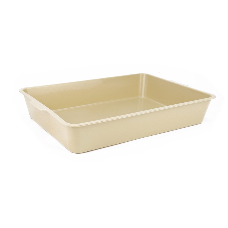 Compact Cat Litter Tray - Blue (42cm x 31cm) | Perfect for Kittens & Small Cats