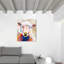 « color splash mouton », reproduction de peinture à l’acrylique sur toile-25390374