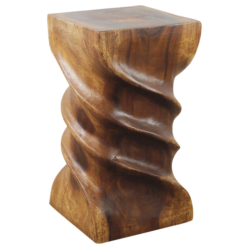 Lovejoy Solid Wood Abstract End Table