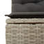  Ensemble de canapé de jardin gris clair, gris foncé