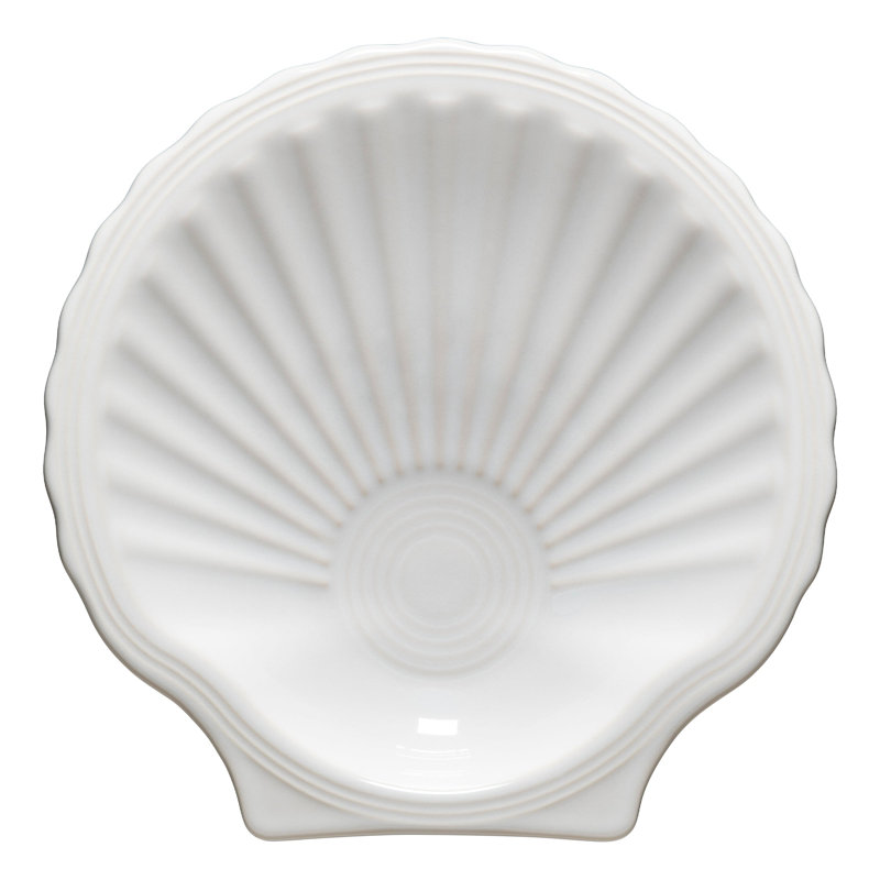 Fiesta Shell Shaped Plate 8 1/4 Inch, White