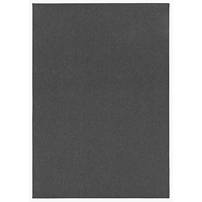 Casual Anthracite Rug, Rectangle 140 x 200cm