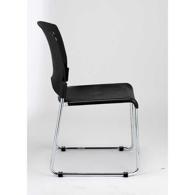 Chaise empilable pour salle de classe sans accoudoirs Aire, Noir