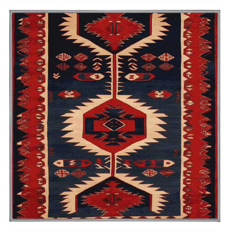 Tapis mauve lavable à la machine, Carré 3 pi