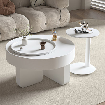 Creamy style modern creative coffee table