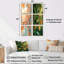 Biskoupky - ensemble d'art mural floral de 6-499138628-499138629