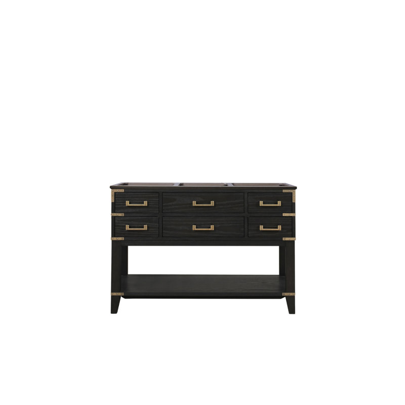 Meuble-lavabo simple en chêne noir 48 po X P 22 po D