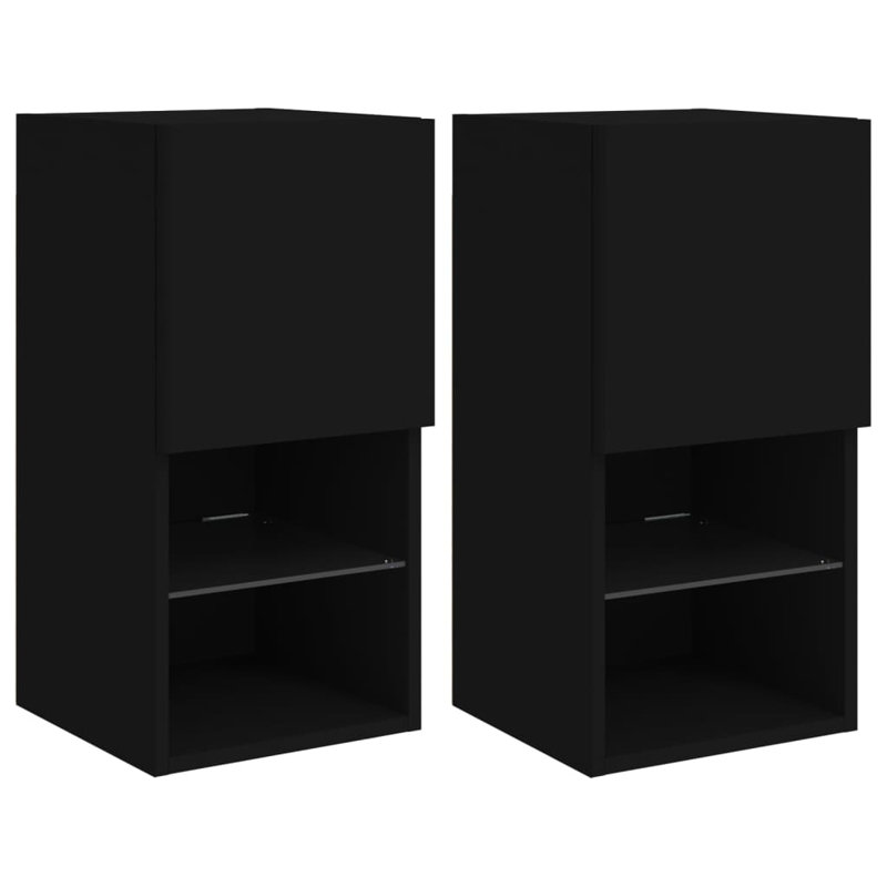 Bahattin TV Stand for TVs up to 24", 30.5 x 30 x 60 cm, Concrete Grey, 2