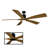 54" Aviator 5 - Blade Outdoor/Indoor Smart Flush Mount Ceiling Fan With Bluetooth Remote Control Included-115237137-115237134