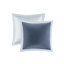 Édredon très grand King 8, courtepointe bleue, rembourrage, coussins décoratifs brodés, lavable, froissé