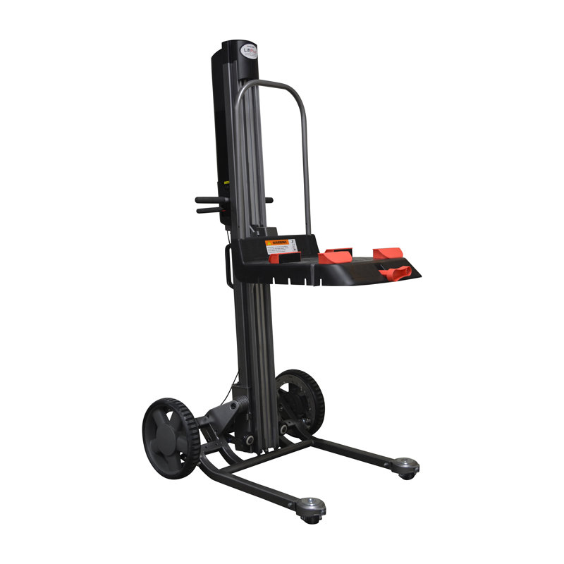 Rabattable capacité de 350 lb avec chariot à fixation à fourchette courbée, H 60 po x l 33 po x P 39 po