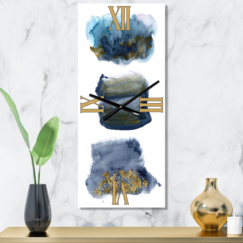 Horloge murale Aquatic Abstracts Clouds, Grand