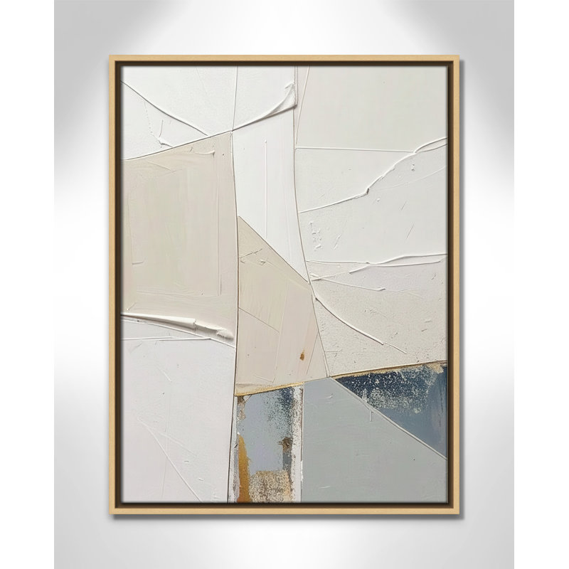 «Plastering II» par Alonza Saunders, Toile avec cadre, Natural Floater, L 19,5 po x H 25,5 po