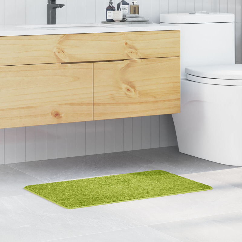 Bath Mat Rectangular Modern, 50cm, 80cm, Green