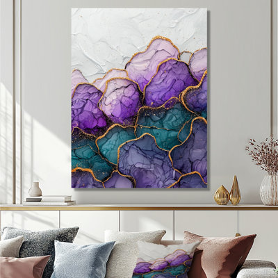 Geode River of Emerald and Agate III - Paysages, impression sur métal, impression sur pierre