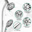 Wall Mount Shower With Stainless Steel Slide, Dual 7-setting Head, - Head Spa System Finish, Drill-