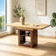 Table de salle à manger extensible rectangulaire avec rangement 59 à 71 pouces pour 4 à 8 personnes-2015285426