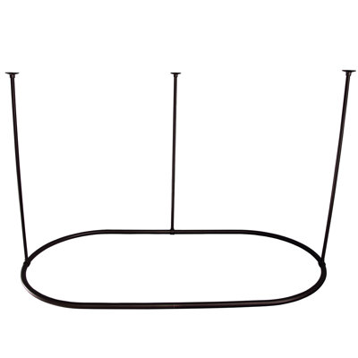 72'' Oval Shaped Shower Curtain Rod